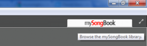 MySongBook est totalement intégré à Guitar Pro 6 - Pour y accéder, cliquez sur le lien en haut à droite de sa fenêtre. Si le lien n'apparaissait pas, mettez à jour votre version de GP.