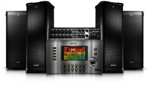 Les StageScape M20d et les enceintes StageSource de Line 6 : Une solution super ergonomique qui facilite l'amplification de la scène.